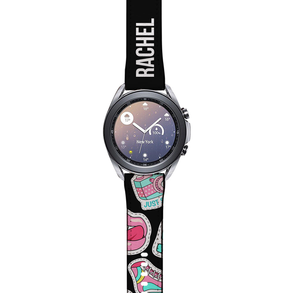 Personalised Sticker Name Samsung Galaxy Watch3 Strap