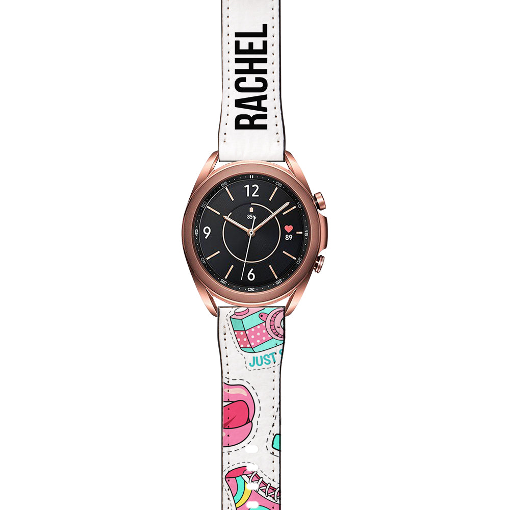 Personalised Sticker Name Samsung Galaxy Watch3 Strap