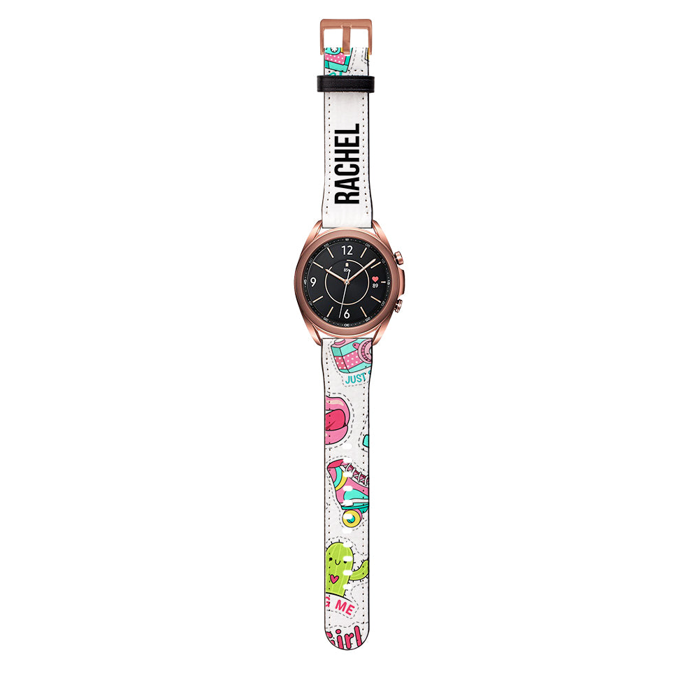 Personalised Sticker Name Samsung Galaxy Watch3 Strap