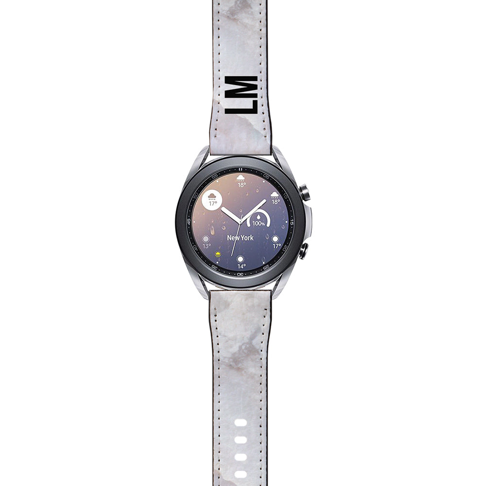 Personalised Stoned Marble Samsung Galaxy Watch3 Strap