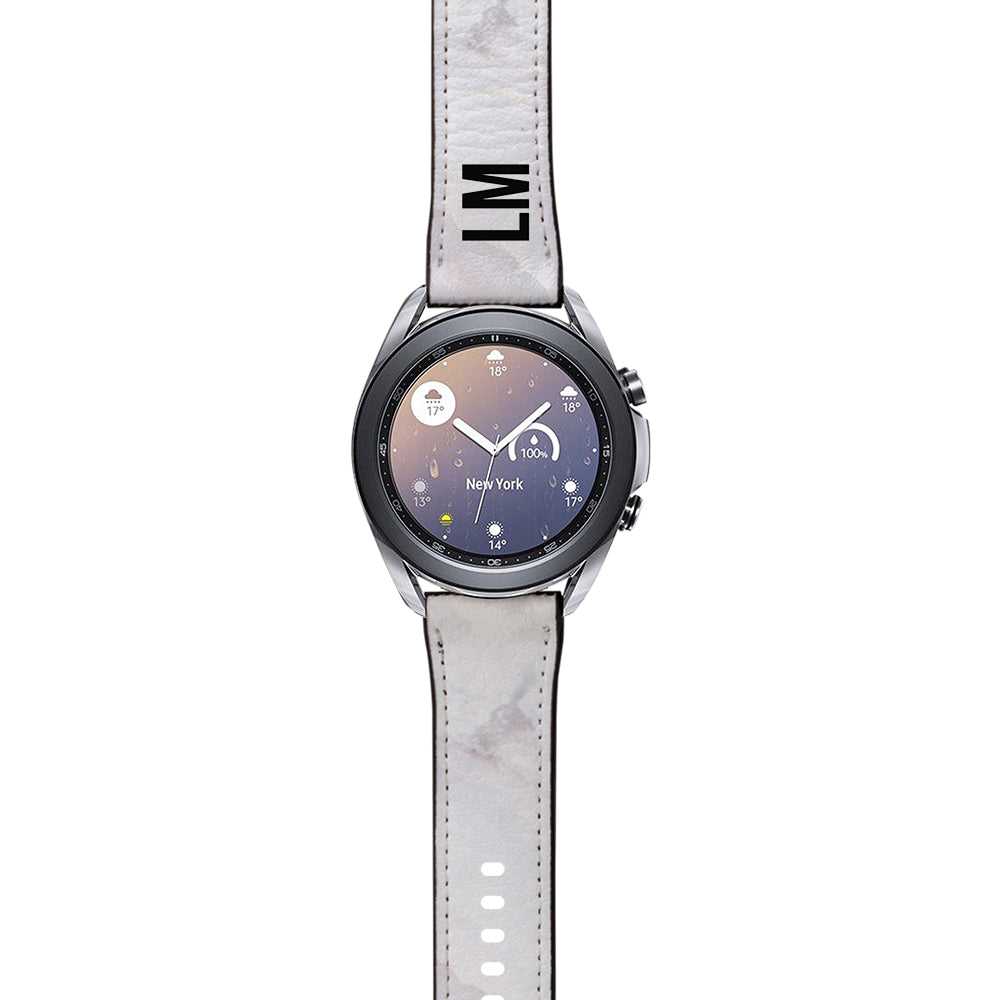 Personalised Stoned Marble Samsung Galaxy Watch3 Strap