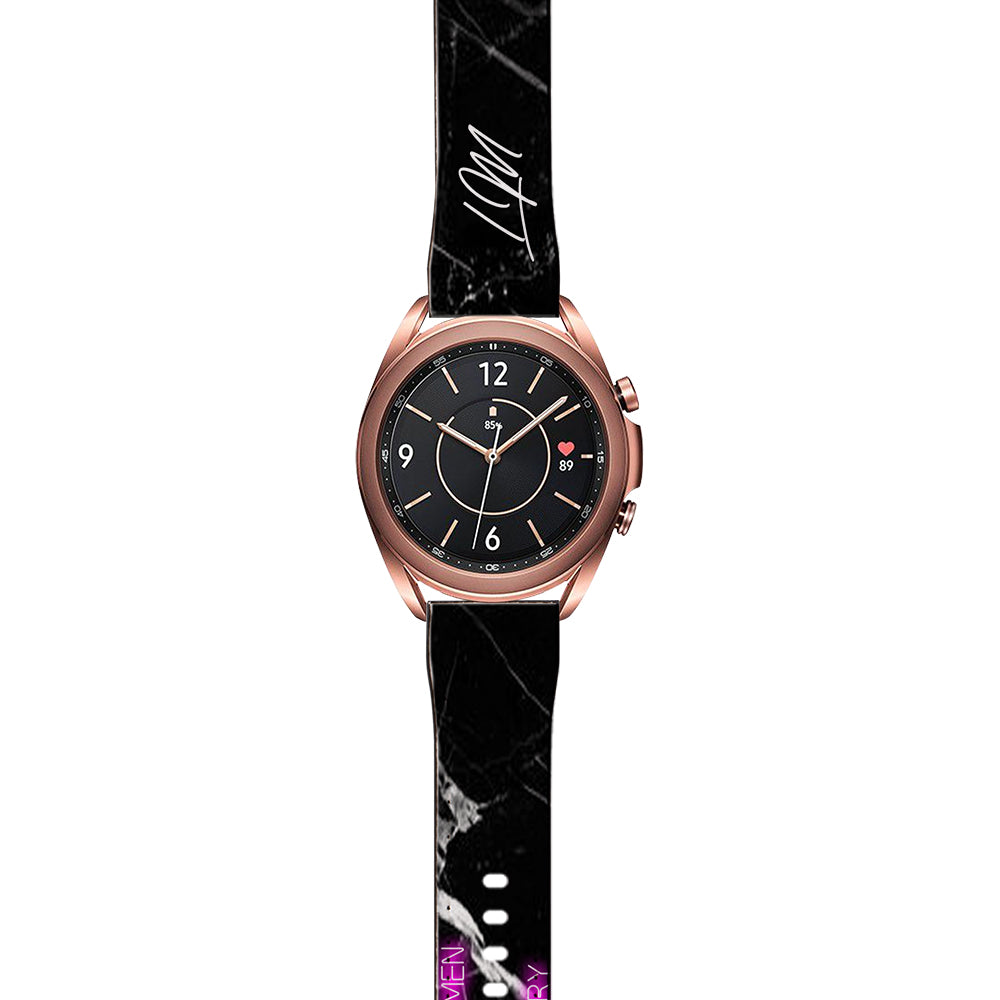 Personalised Well Behaved Women Samsung Galaxy Watch3 Strap