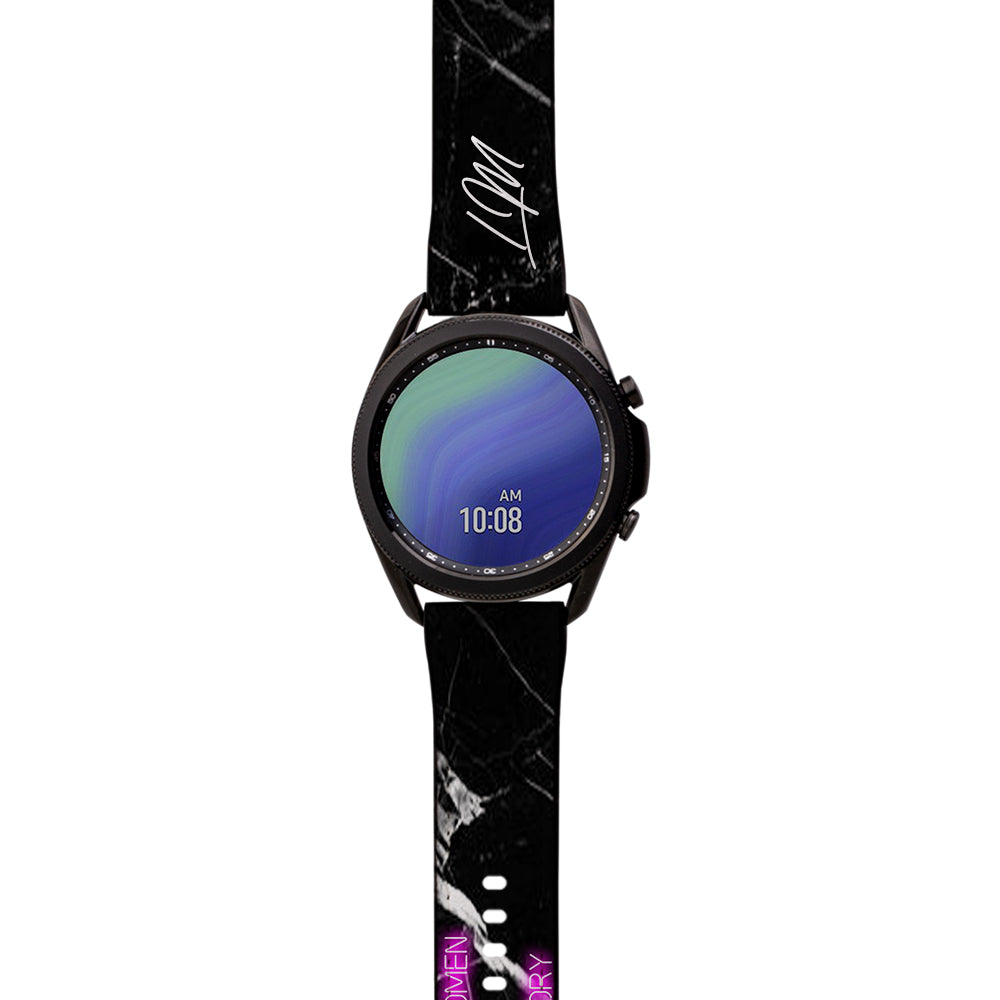 Personalised Well Behaved Women Samsung Galaxy Watch3 Strap