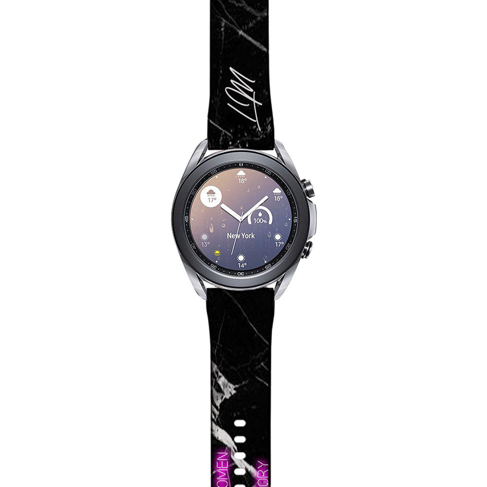 Personalised Well Behaved Women Samsung Galaxy Watch3 Strap