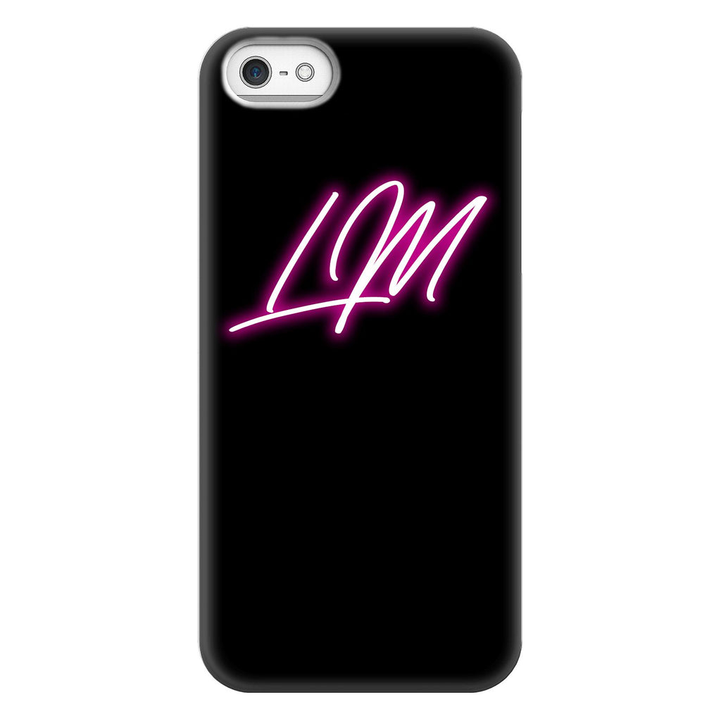 Personalised Neon Initials iPhone 5/5s/SE (2016) Case