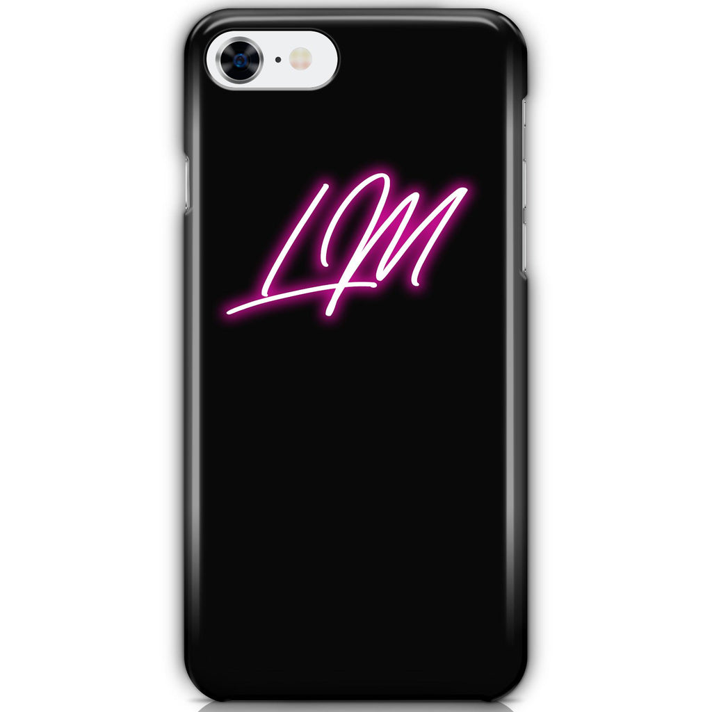 Personalised Neon Initials iPhone 8 Case