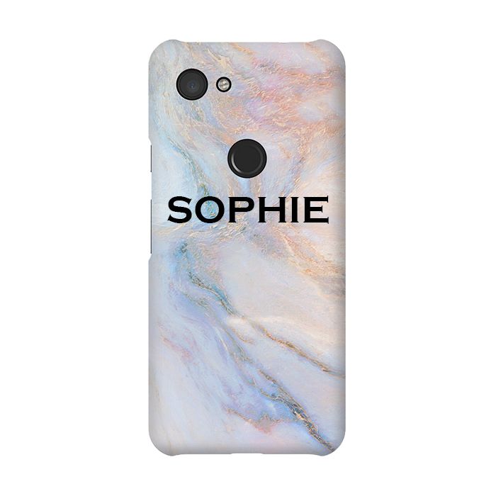 Personalised Moonshine Marble Name Google Pixel 3a Case
