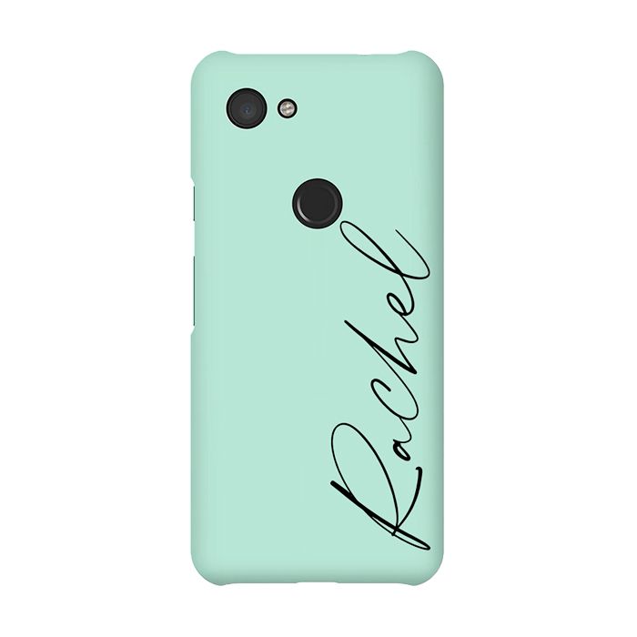 Personalised Pale Green Name Google Pixel 3a Case