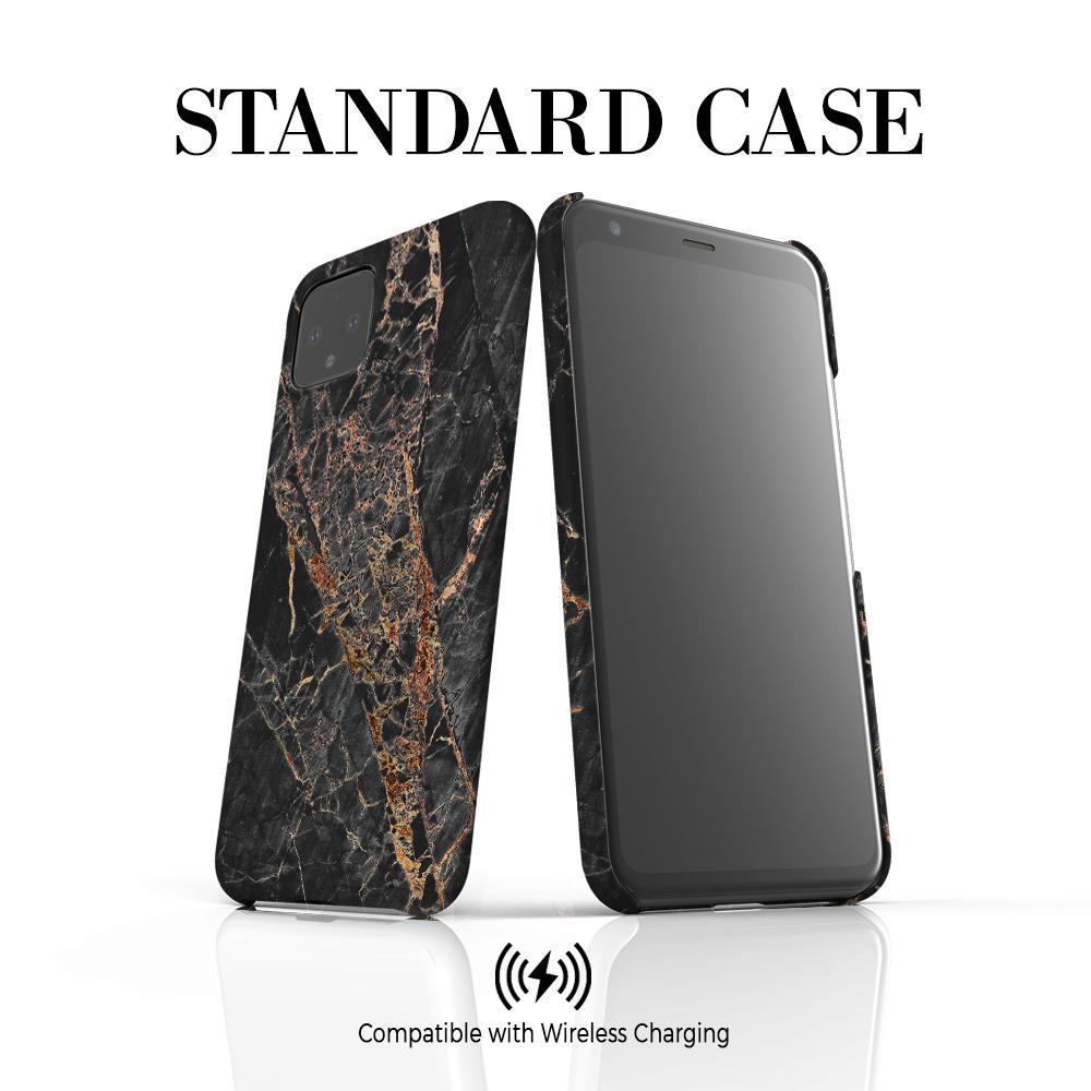 Personalised Slate Marble Bronze Initial Google Pixel 4 Case