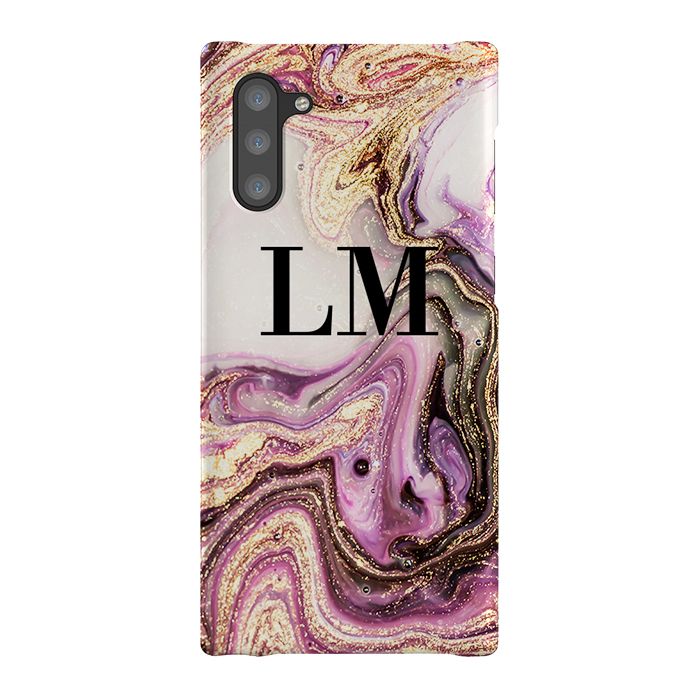 Personalised Gouache Marble initial Samsung Galaxy Note 10 Case