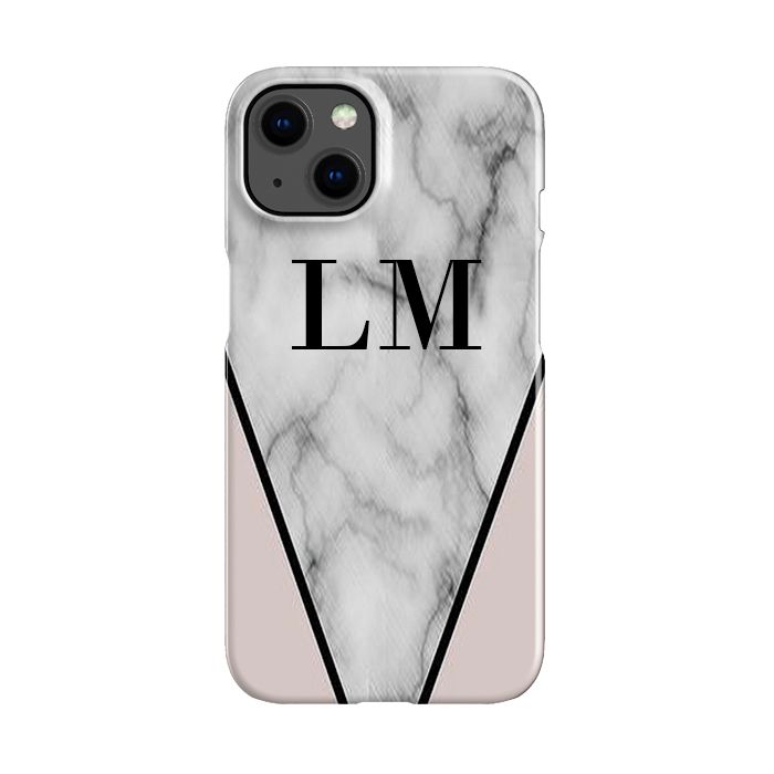 Personalised x Grey Marble iPhone 13