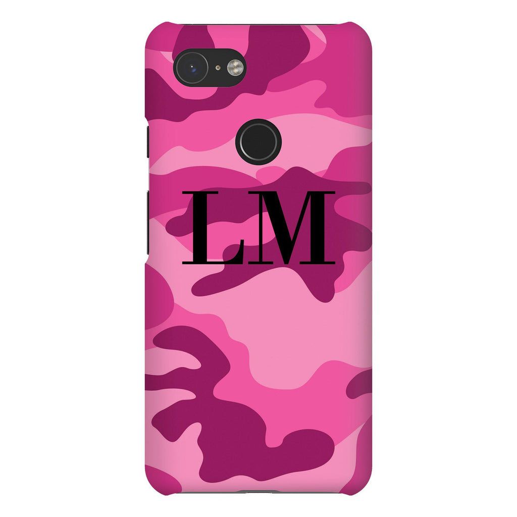 Personalised Hot Pink Camouflage Google Pixel 3 Case