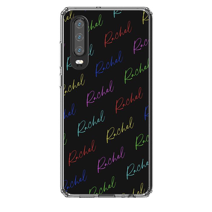 Personalised Multicolor Script Name Huawei P30 Case