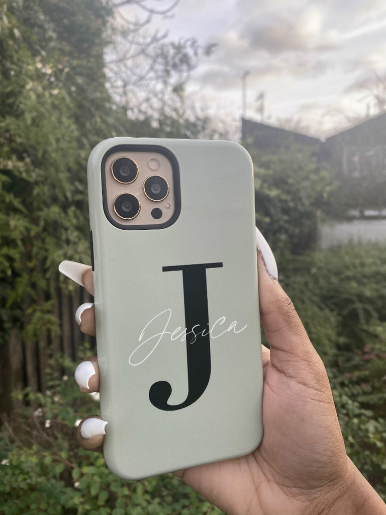 Personalised Sage Name Initial iPhone 8 Case