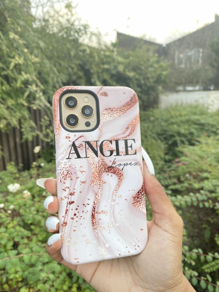 Personalised Liquid Marble Name iPhone XS Case