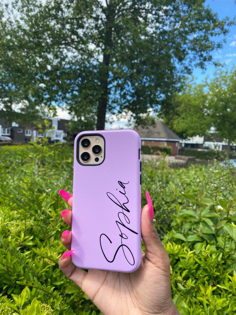 Personalised Purple Name Google Pixel 3a Case