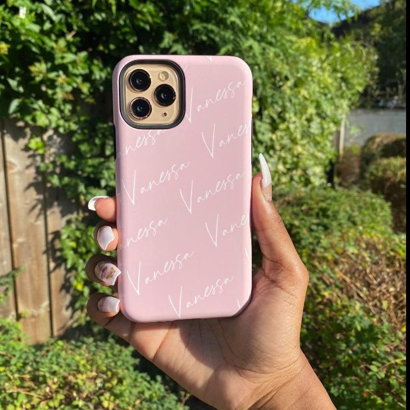 Personalised Script Name All Over iPhone 15 Case