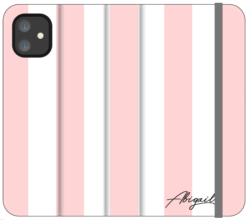 Personalised Bloom Stripe iPhone 12 Mini Case