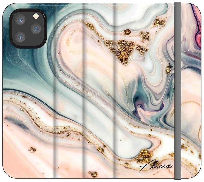 Personalised Fantasia Marble Name iPhone 12 Pro Case
