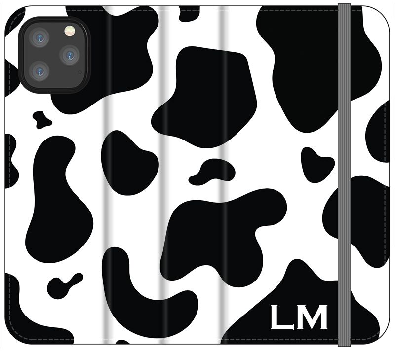 Personalised Cow Print Initials iPhone 12 Pro Max Case