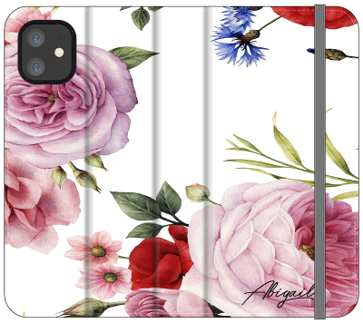 Personalised Floral Blossom Initials iPhone 12 Case
