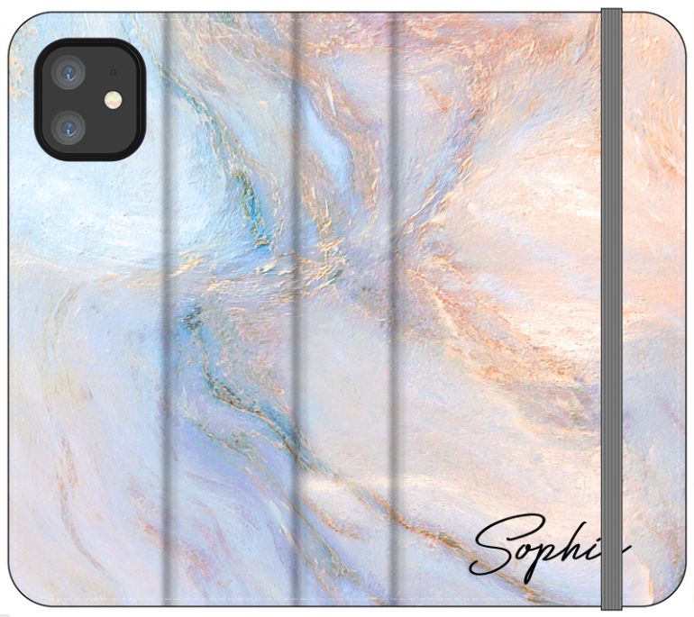 Personalised Moonshine Marble Name iPhone 12 Case