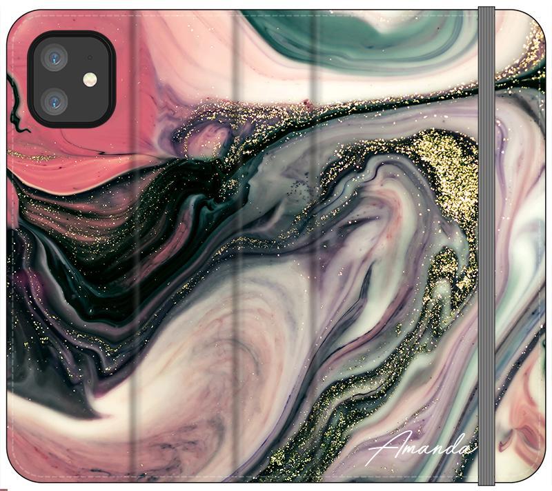 Personalised Swirl Marble Name iPhone 11 Case