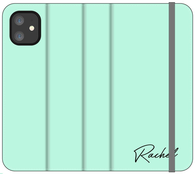 Personalised Pale Green Name iPhone 12 Case