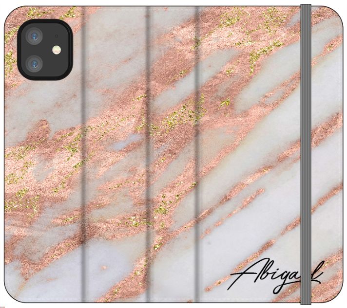 Personalised Aprilia Marble Name iPhone 12 Mini Case