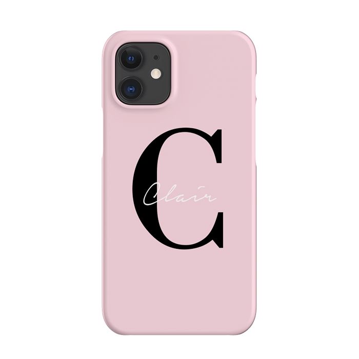 Personalised Bloom Name Initial iPhone 12 Case