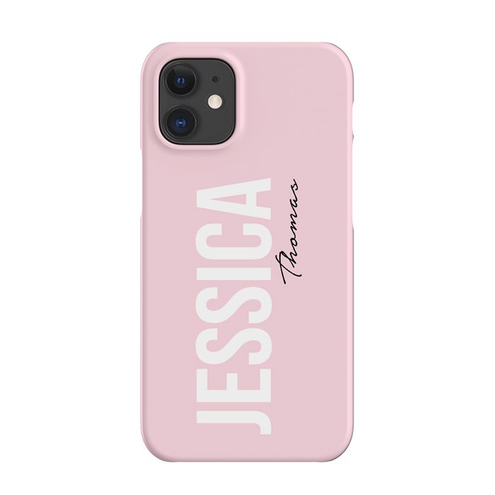 Personalised Bloom Side Name iPhone 12 Mini Case