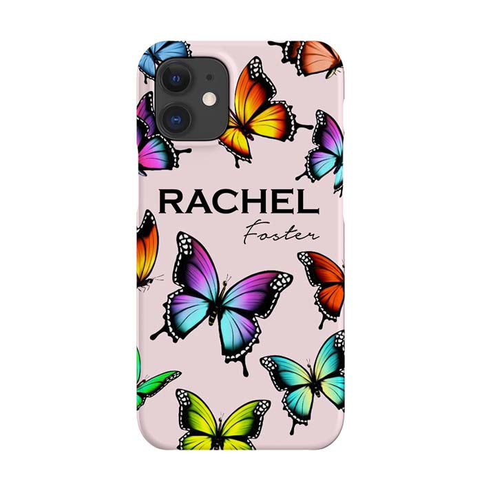 Personalised Butterfly Name iPhone 12 Case