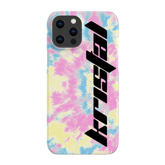 Personalised Multicolor Tie Dye Name iPhone 12 Pro Max Case