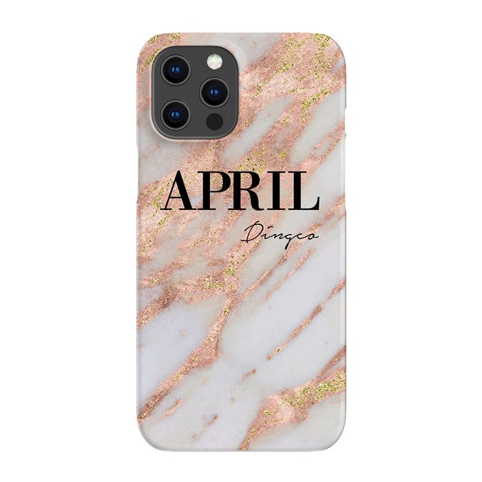 Personalised Aprilia Marble Name iPhone 13 Pro Case