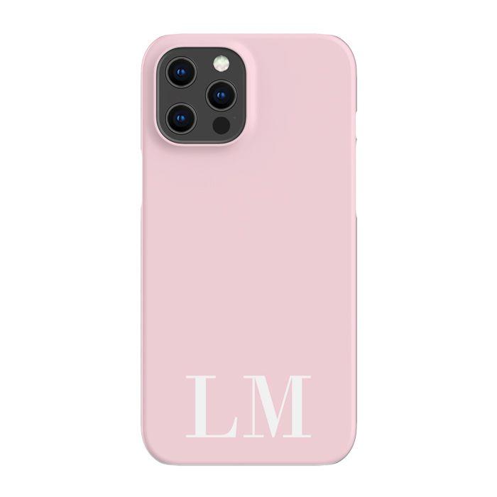 Personalised Pink x White Initials Phone Case