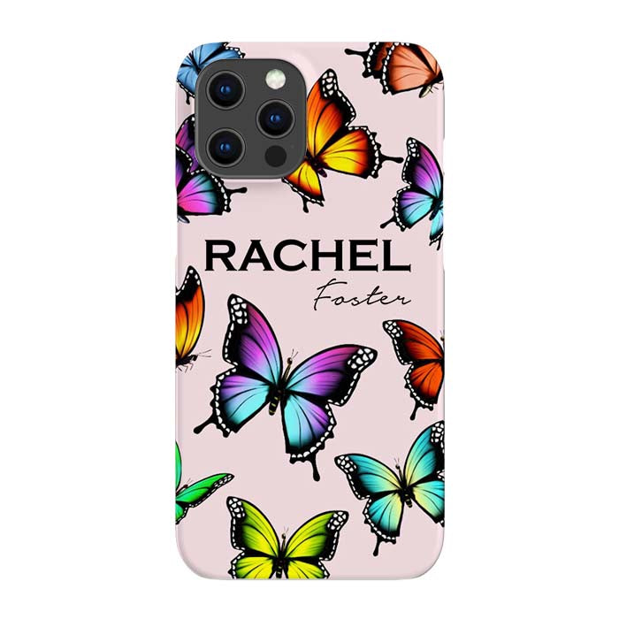 Personalised Butterfly Name iPhone 12 Pro Case