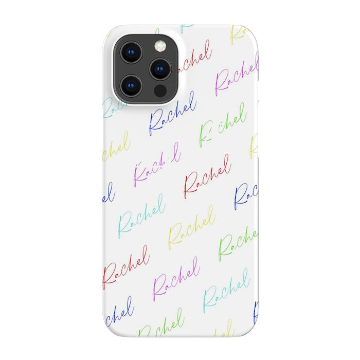 Personalised Multicolor Script Name iPhone 15 Pro Case