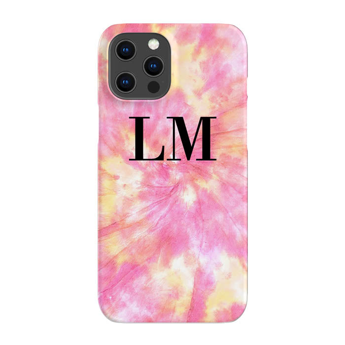 Personalised Tie Dye Initials iPhone 15 Pro Max Case