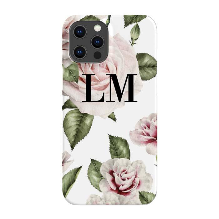 Personalised Floral Rose Initials