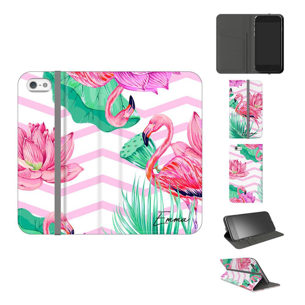 Personalised Flamingo Name iPhone 5/5s/SE (2016) Case