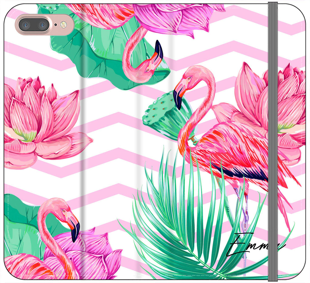 Personalised Flamingo Name iPhone SE Case