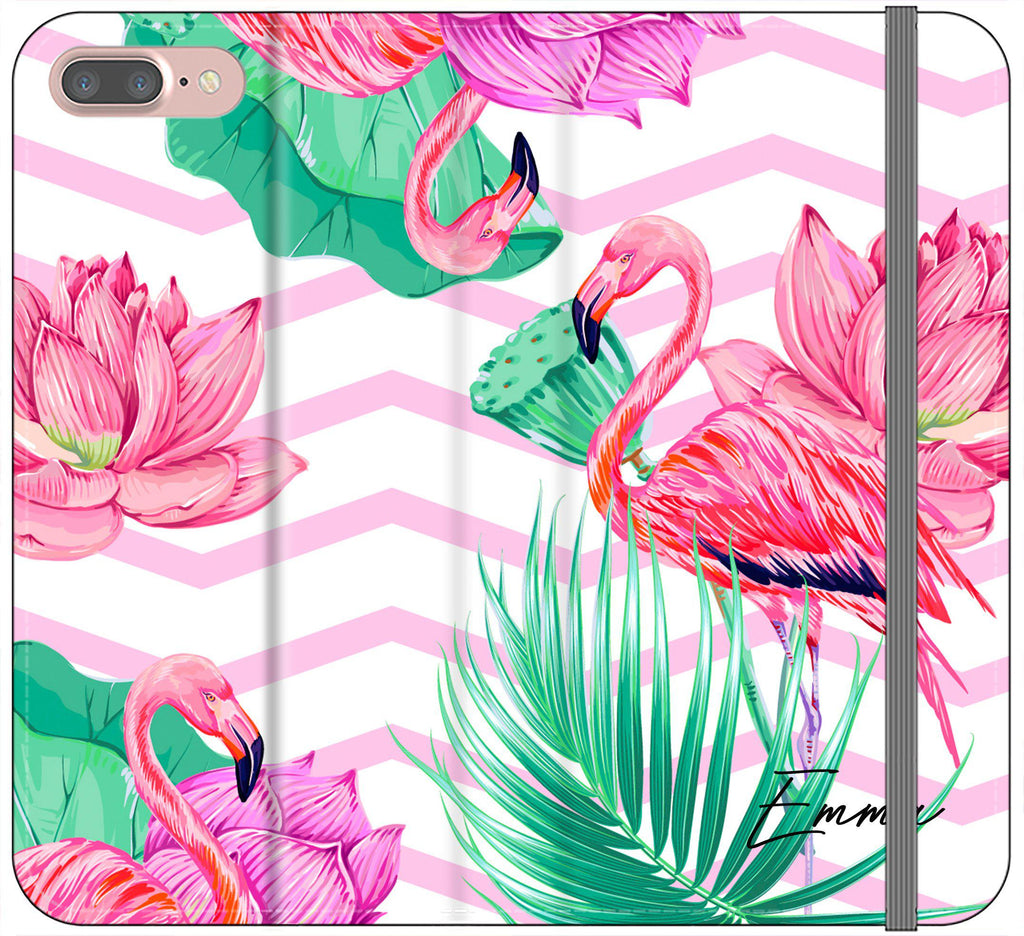 Personalised Flamingo Name iPhone 8 Case