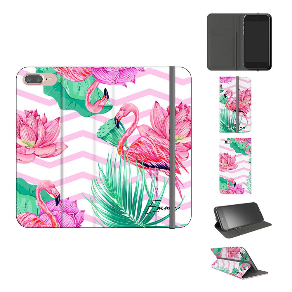 Personalised Flamingo Name iPhone 7 Plus Case