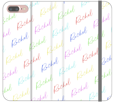 Personalised Multicolor Script Name iPhone 8 Plus Case
