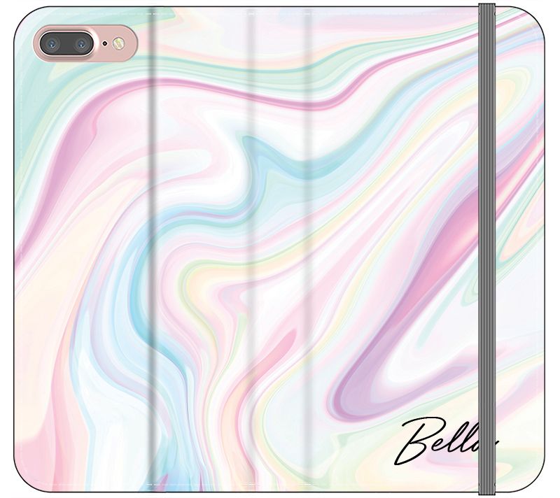 Personalised Pastel Swirl Name iPhone 8 Plus Case