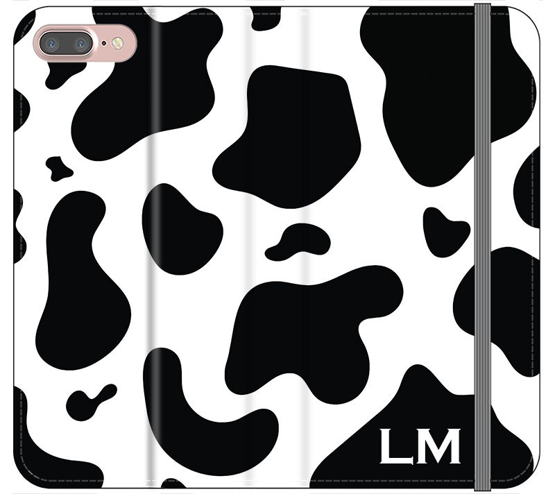 Personalised Cow Print Initials iPhone 7 Plus Case