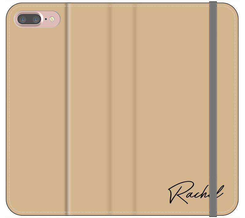 Personalised Tan Name iPhone 7 Plus Case