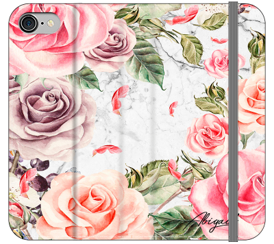 Personalised Watercolor Floral Initials iPhone SE Case