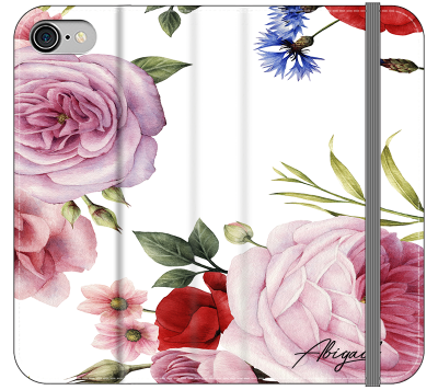Personalised Floral Blossom Initials iPhone SE Case
