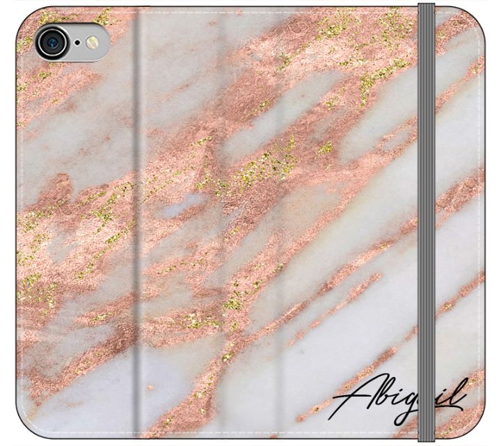 Personalised Aprilia Marble initials iPhone SE Case